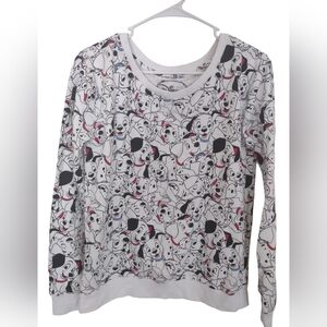 Disney's‎ 101 Dalmatians Lightweight Sweatshirt Medium Casual Nostalgia Kidcore